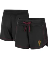 Women's Colosseum Heathered Black Arizona State Sun Devils Lil Sebastian Shorts