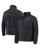 Men's Columbia Black Chicago Bulls Flanker Full-Zip Jacket