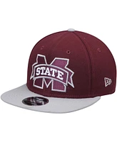 Men's New Era Maroon Mississippi State Bulldogs Basic 9Fifty Adjustable Hat