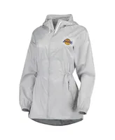 Women's Columbia Gray Los Angeles Lakers Flashback Full-Zip Jacket