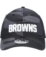 Men's New Era Charcoal Cleveland Browns Camo Core Classic 2.0 9Twenty Adjustable Hat