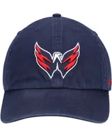 Men's '47 Navy Washington Capitals Logo Franchise Fitted Hat