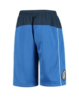 Big Boys Nike Blue Dallas Mavericks 2020/21 Swingman Shorts - Icon Edition