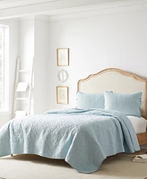 Laura Ashley Felicity Cotton Reversible 3 Piece Quilt Set