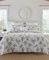 Laura Ashley Keighley Cotton Reversible Piece Quilt Set