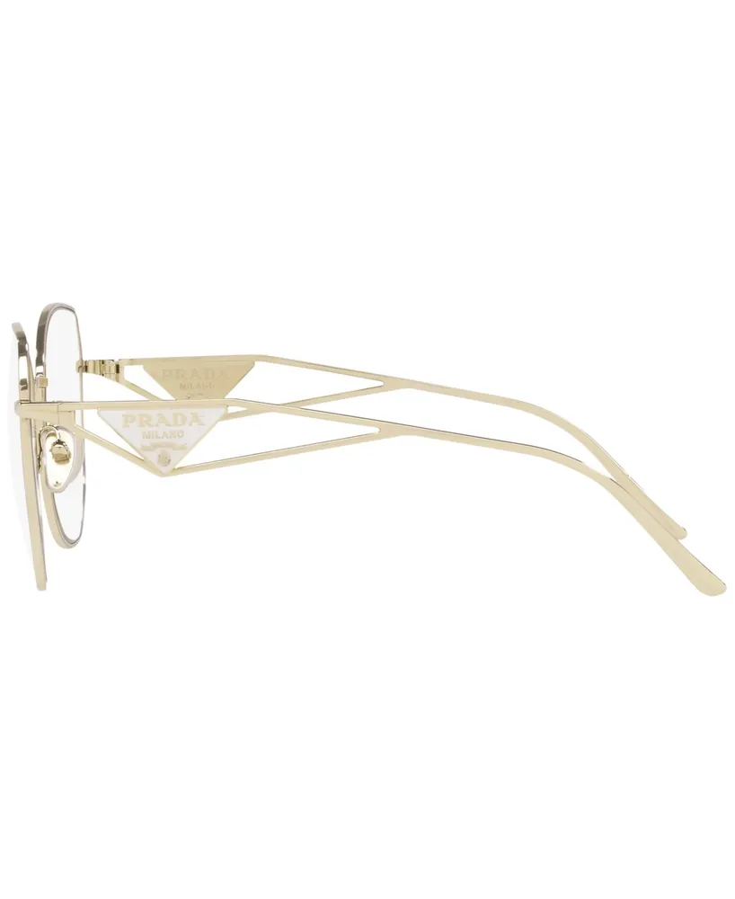 Prada Women's Blue Light Sunglasses, Pr 57YS - Pale Gold