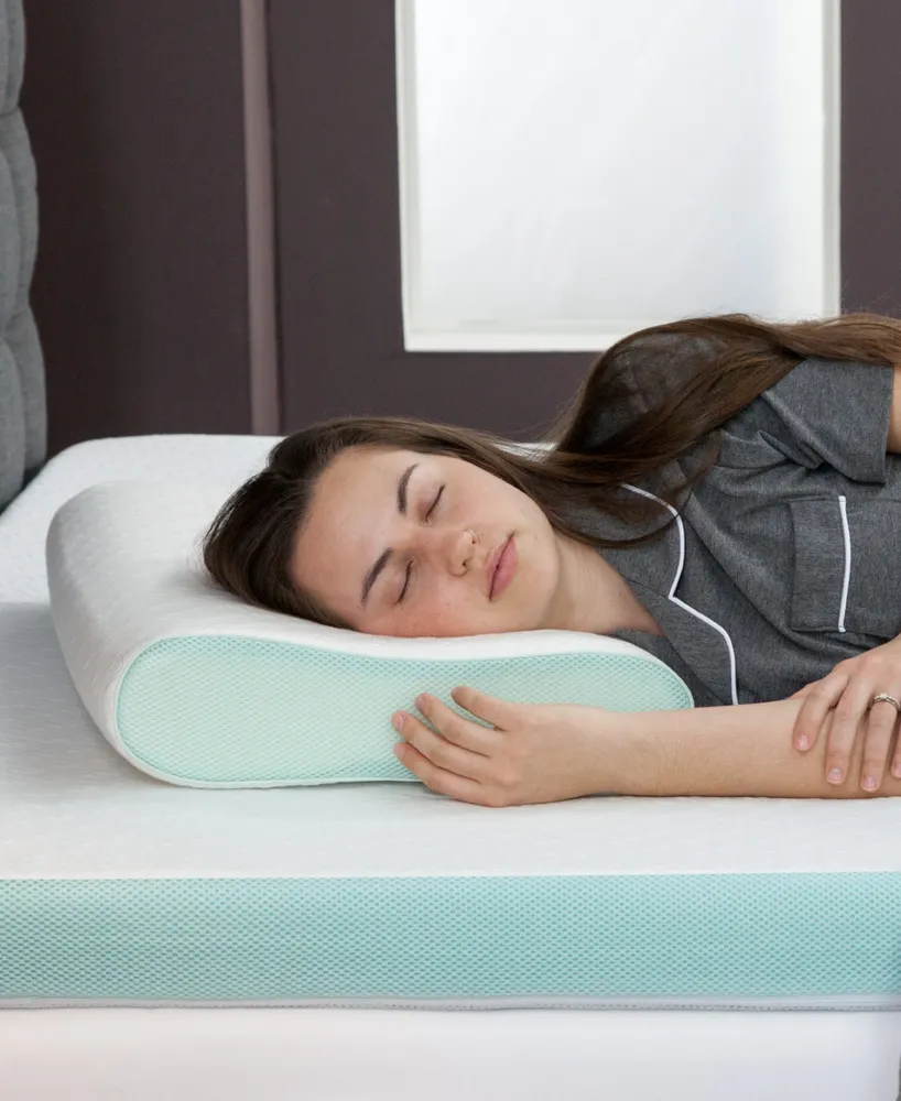 IntelliSLEEP Natural Comfort Contour Memory Foam Pillow, Standard, Created For Macy's