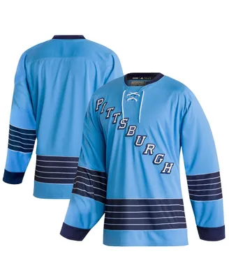 Men's adidas Light Blue Pittsburgh Penguins Team Classics Authentic Blank Jersey