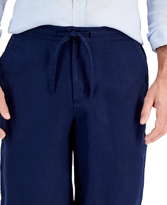 Club Room Men's 100% Linen Drawstring Shorts, Created for Macy's