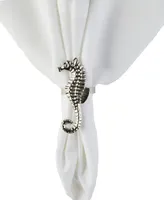 Sea Horse Napkin Rings, Set of 8 - Silver