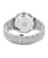 Ducati Corse Men's Motore Chronograph Silver-Tone Stainless Steel Bracelet Watch 49mm
