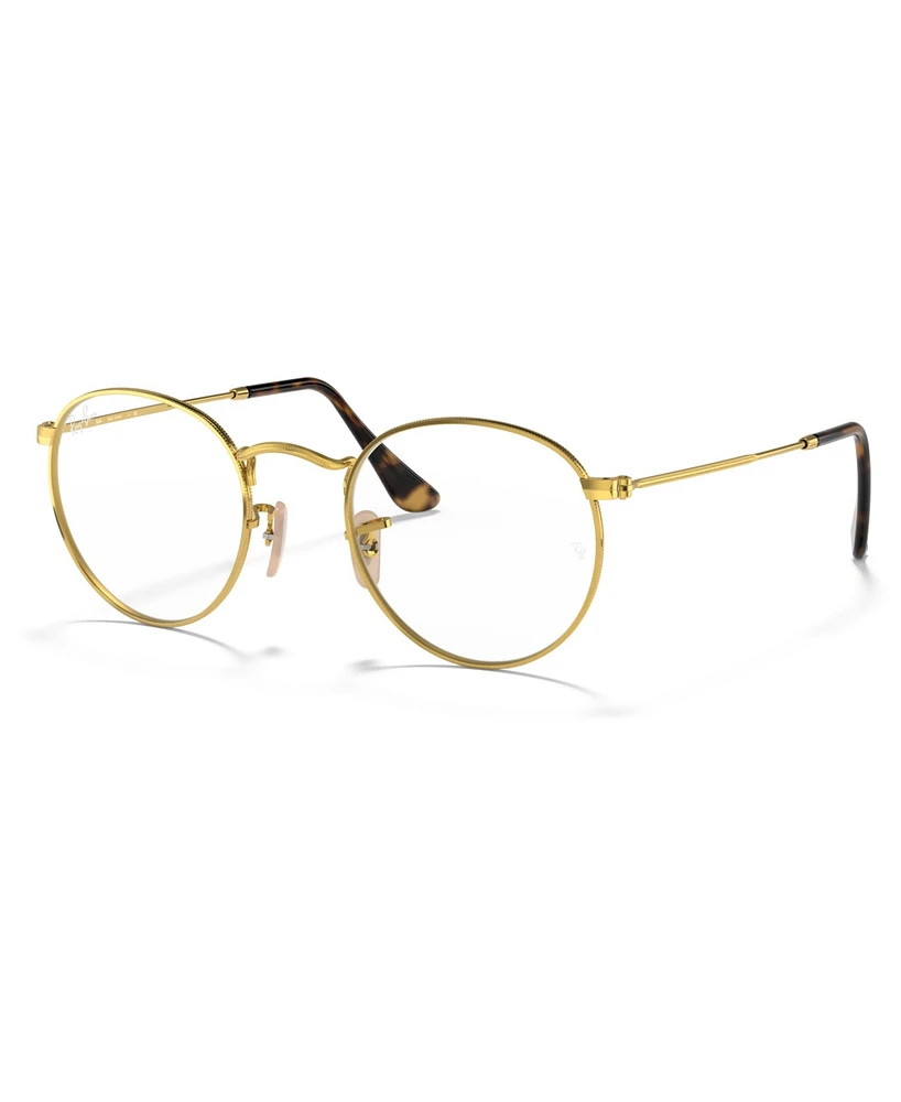 Ray-Ban RX3447V Round Metal Optics Men's Round Eyeglasses