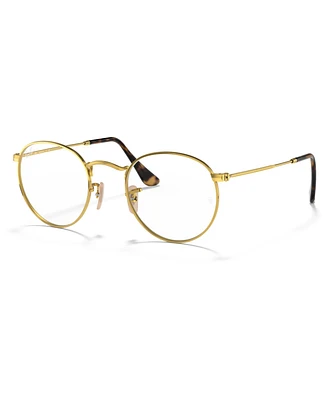 Ray-Ban RX3447V Round Metal Optics Men's Round Eyeglasses
