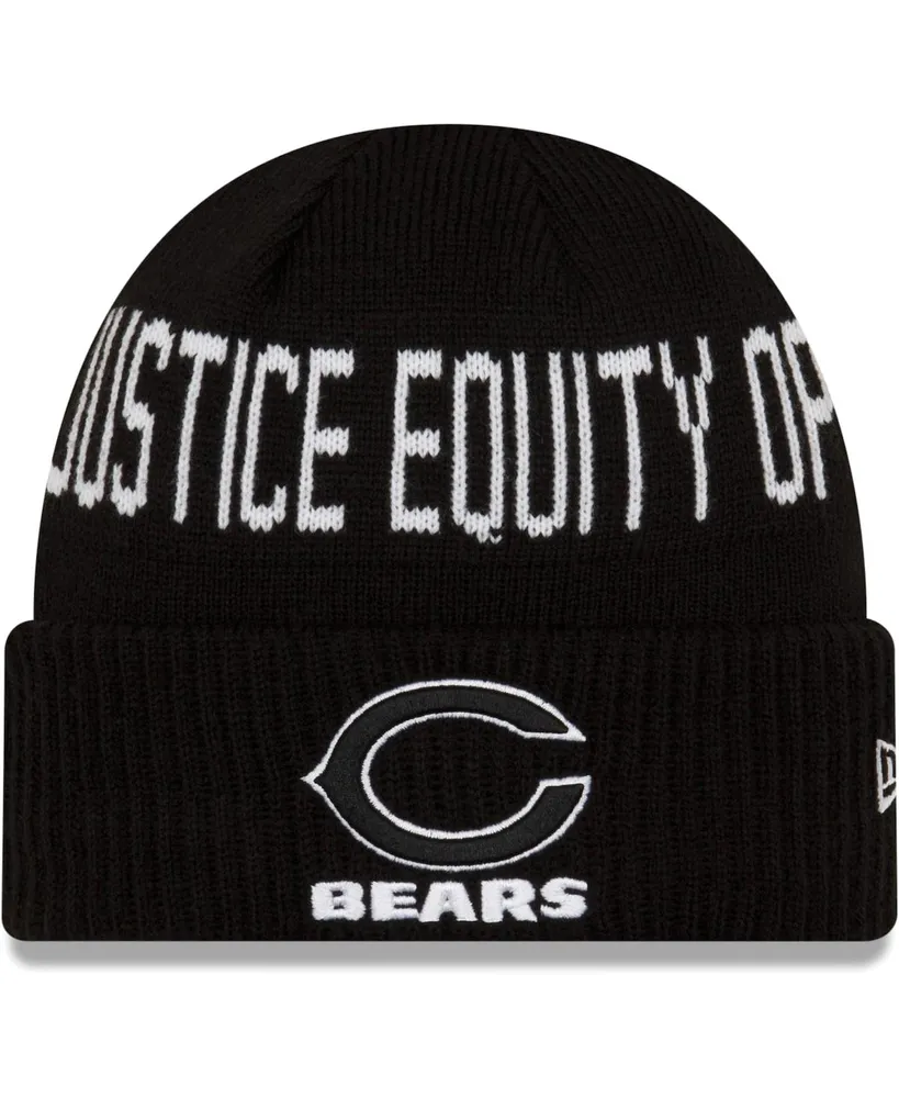 New Era Big Boys and Girls Black Chicago Bears Social Justice