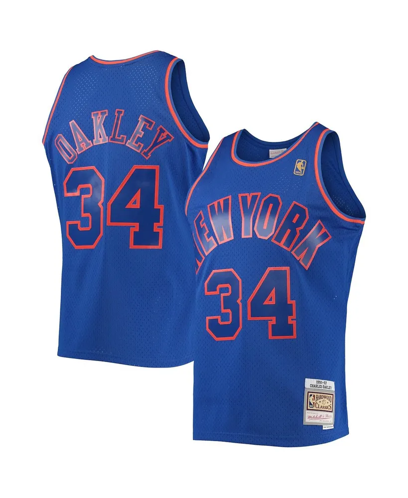 Men's Mitchell & Ness Latrell Sprewell Blue New York Knicks Big & Tall Hardwood Classics Jersey