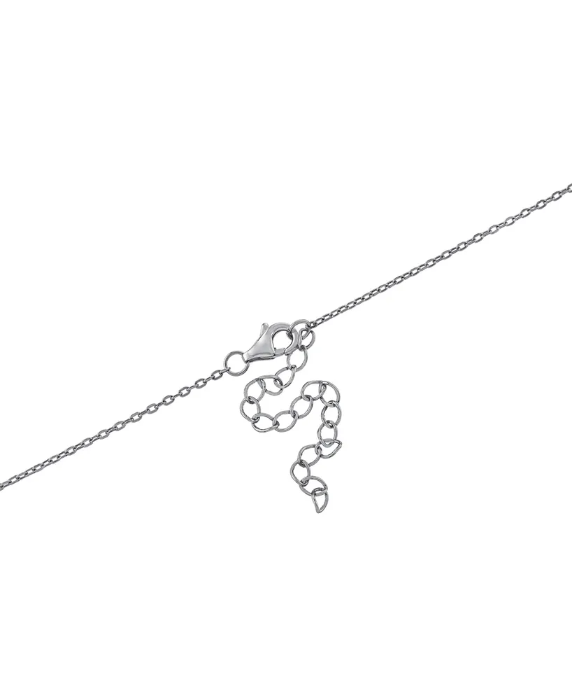 Giani Bernini Cubic Zirconia Wifey Pendant Necklace in Sterling Silver, 16" + 2" extender, Created for Macy's