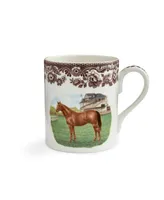 Spode Woodland Thoroughbred Horse Mugs, Set of 4