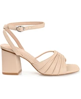 Journee Collection Women's Shillo Block Heel Sandals
