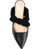 Journee Collection Women's Melora Bow Detail Slip On Mules