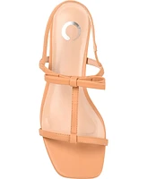 Journee Collection Women's Zaidda T Strap Flat Sandals