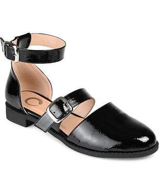 Journee Collection Women's Constance Double Buckle Flats