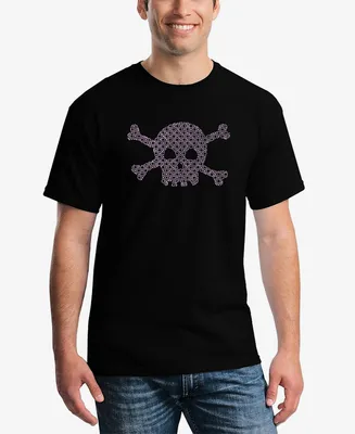 Men's Word Art Xoxo Skull T-shirt
