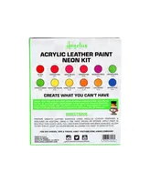 Angelus Neon Acrylic Leather Paint Kit, 1 Ounces, 12 Colors