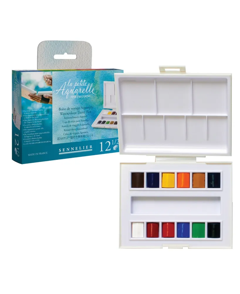 Sennelier La Petite Aquarelle Watercolor Set, 12-Color Half Pan