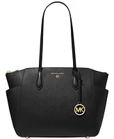 Michael Kors Marilyn Medium Top-Zip Leather Tote