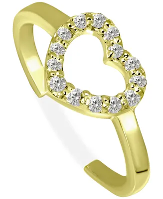Giani Bernini Cubic Zirconia Heart Toe Ring, Created for Macy's