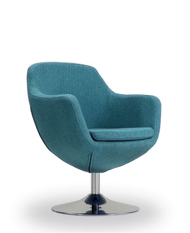 Caisson Swivel Accent Chair