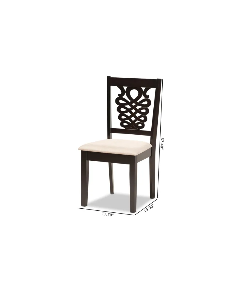 Gervais Modern and Contemporary Wood Dining Chair Set, 2 Piece