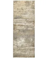 Feizy Aura R3567 2'10" x 7'10" Runner Area Rug - Beige, Gold