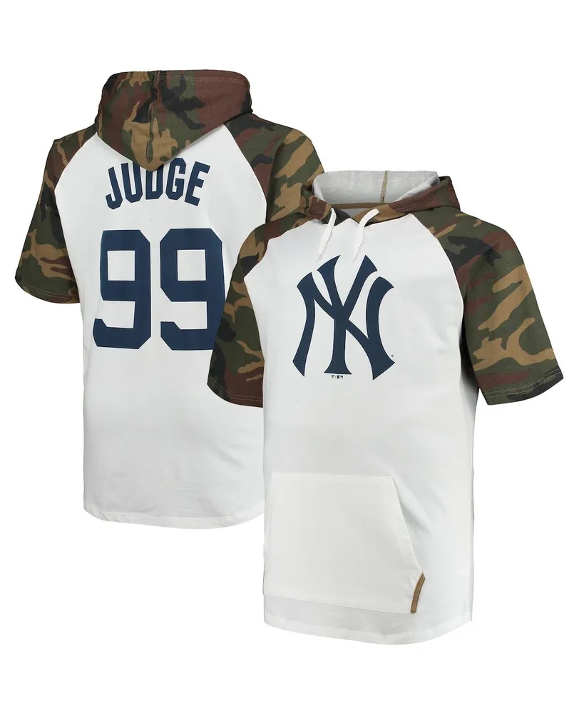 Aaron Judge New York Yankees Fanatics Branded Name & Number Muscle Tank  Hoodie - Navy