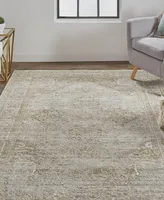 Feizy Aura R3734 6'7" x 9'6" Area Rug - Gold