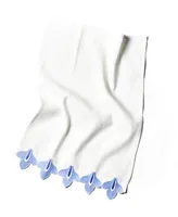 Coton Colors Iris Blue Sprout Trim Medium Hand Towel