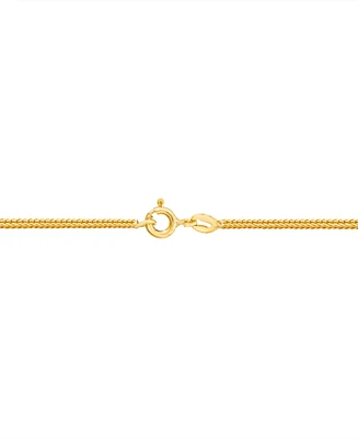 Italian Gold 24" Foxtail Chain Necklace (1-1/3mm) in 14k Gold