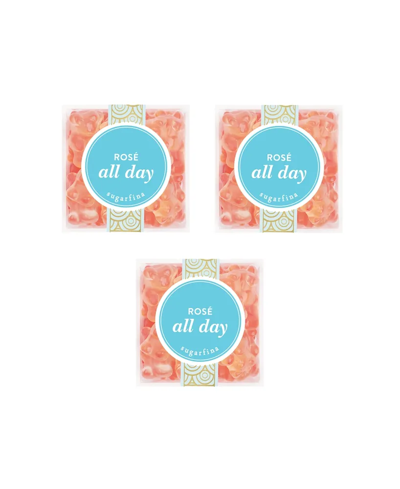 Sugarfina Rose All Day Bears Small Cube Kit, Pack of 3