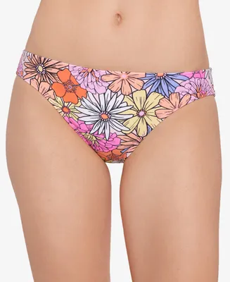 Salt + Cove Women's Groovy Bloom Printed Hipster Bikini Bottoms, Created for Macy's