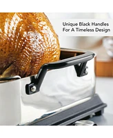 KitchenAid 5-Ply Clad Stainless Steel 15" x 11.5" Roaster with Removable Rack
