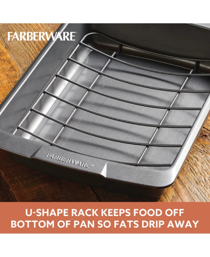 Farberware Bakeware Nonstick Roaster with U-Rack