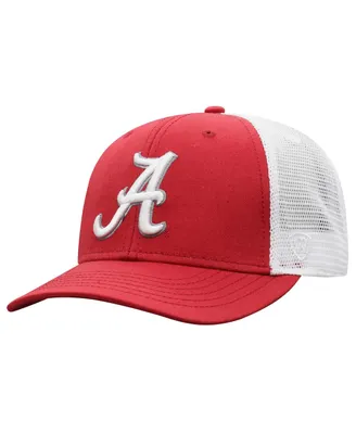 Men's Top of the World Crimson, White Alabama Crimson Tide Trucker Snapback Hat