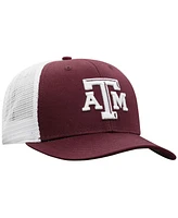 Men's Top of the World Maroon, White Texas A&M Aggies Trucker Snapback Hat