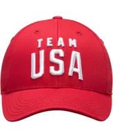 Big Boys Red Team Usa New Logo Solid Structured Adjustable Snapback Hat