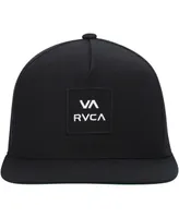 Big Boys Rvca Black Va All The Way Trucker Snapback Hat