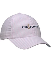 Women's Ahead Pink The Players Seersucker Adjustable Hat