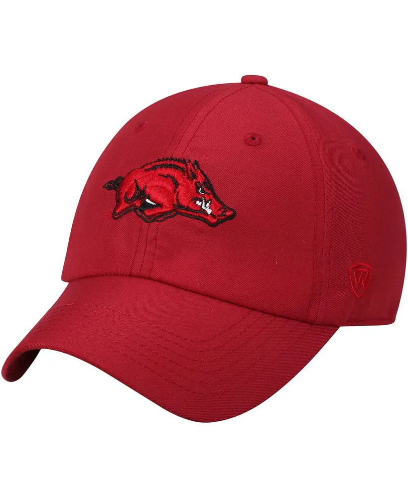 Men's Top of the World Cardinal Arkansas Razorbacks Staple Adjustable Hat