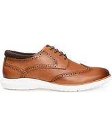 Thomas & Vine Men's Savage Embossed Wingtip Derby Dress Shoes