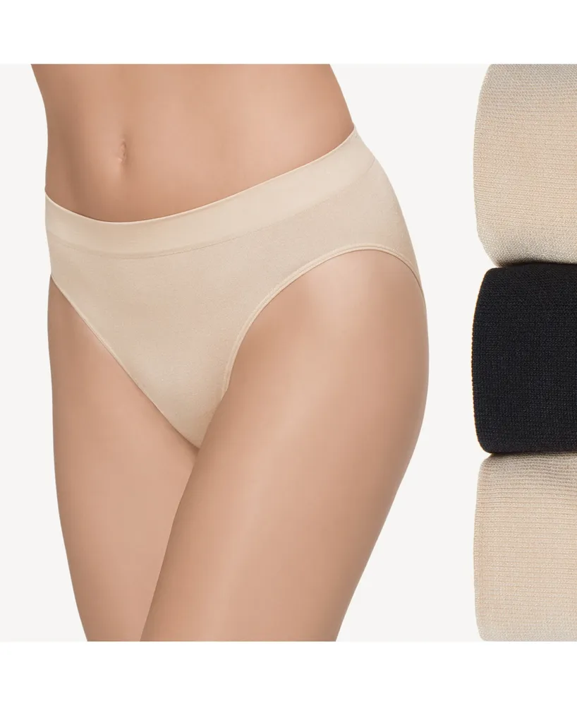 Soft-Knit No-Show Bikini Brief Underwear 3-Pack