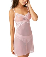 b.tempt'd Women's Opening Act Lace Fishnet Chemise Lingerie Nightgown 914227